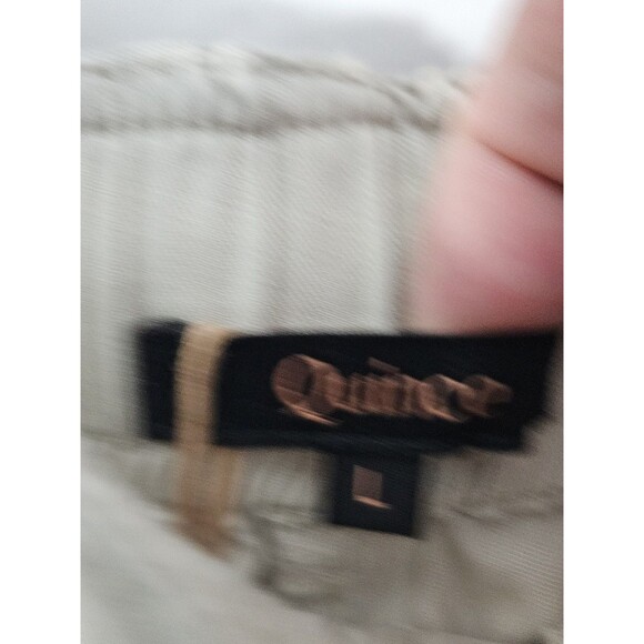 Quince Pants Cargo Women Vintage Wash Tencel Drawstring Shale Large - Picture 12 of 12